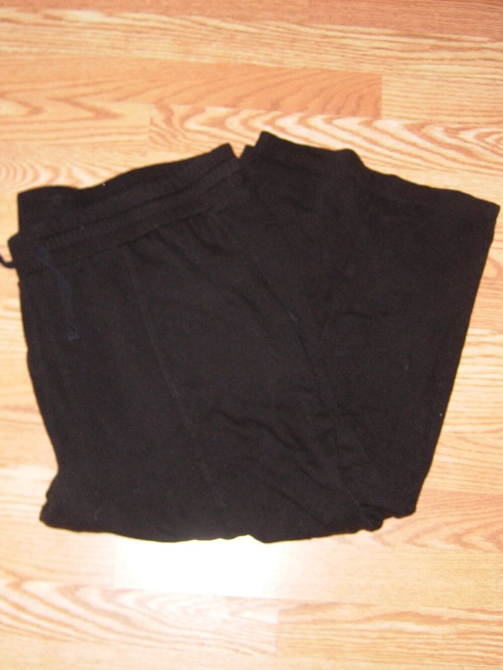 Terra & Sky Black Cropped Knit Pants 3X